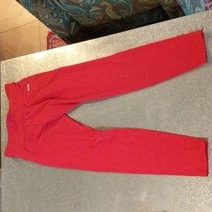 Lorna Jane The Amy Legging Tight Ankle Biter Red Small